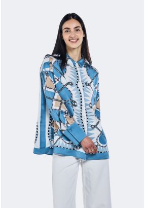 Rope Print Relaxed Fit Shirt