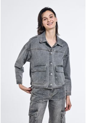 Flap Pockets Denim Jacket