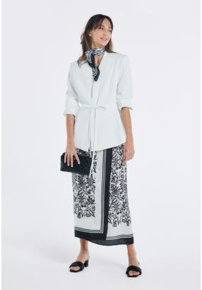 Printed Wrap Skirt