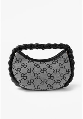 Monogram Braded Handle Handbag
