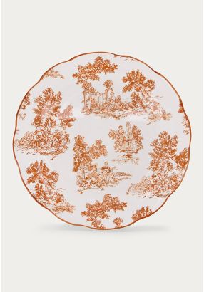 Porcelain Dinner Plate 10.5 Inch Set Of 6 Pcs