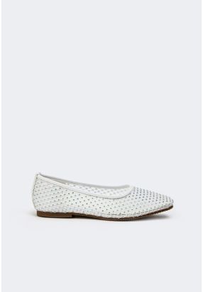 Crystal Embellished Mesh Ballerina