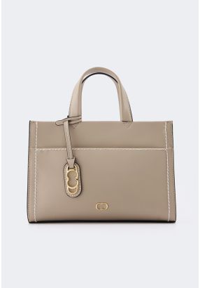 Stitch Pu Leather Handbag