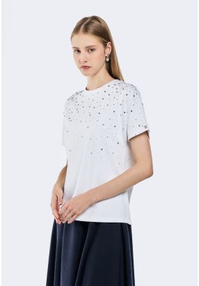 Crystal Embellished T-Shirt