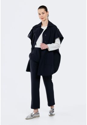Elasticated High Waist Trousers