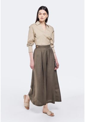 Solid Palazzo Trousers