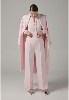 Basic High-Waist Wide Legs Trousers