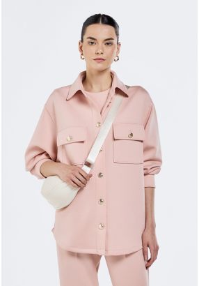 Solid Drop Shoulder Shirt