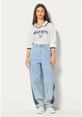 Striped Sides Jeans