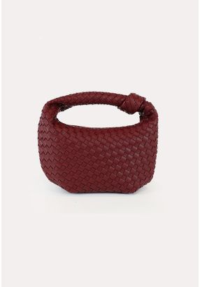 Classic Solid Woven Handbag