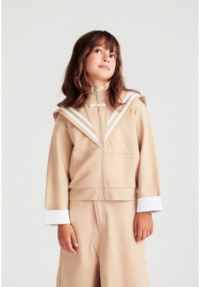 Elegant Sailor Collar Jacket