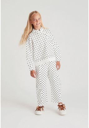 Elegant Polka Dot Balloon Trouser