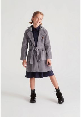 Velvet Ribbed Coat