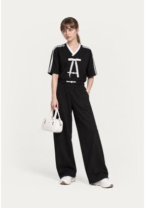 Sporty Wide-Leg Trousers