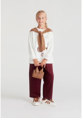 Wide-Leg Jeans With Embroidered Detail