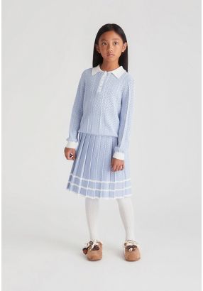 Cut-Out Knitted Skirt