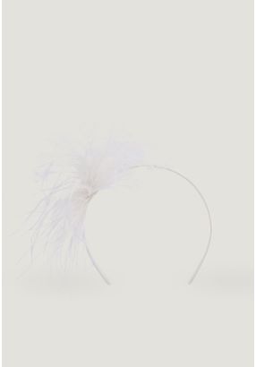 Crystal and Faux Feather Headband