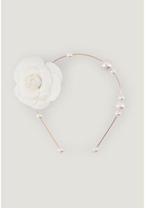 Pearl Floral Metal Headband