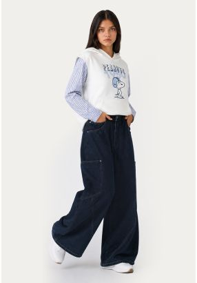 Casual Wide-Leg Jeans