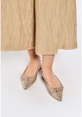 Pointed Toe Metallic Flats