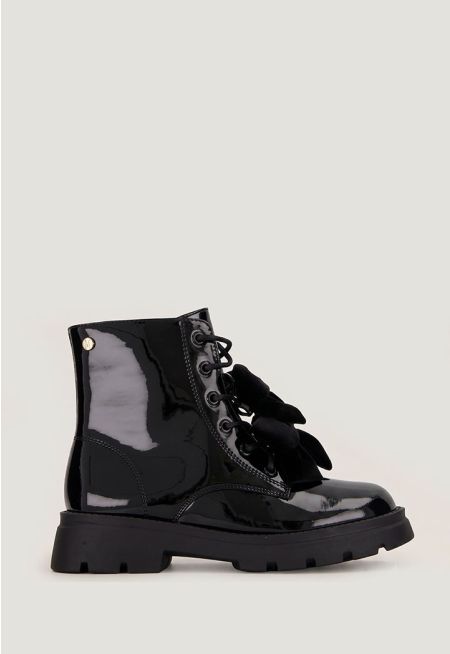 Bows Leather Boots