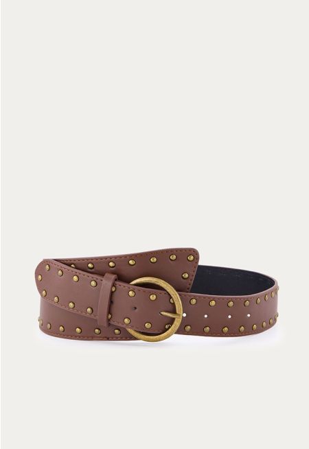 Studded Leather Belt