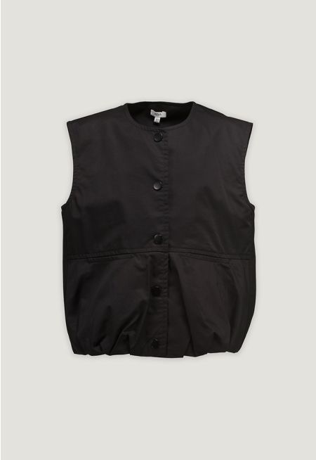 Sleeveless Balloon Vest