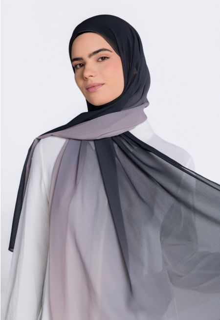 حجاب شيفون بلون متدرج