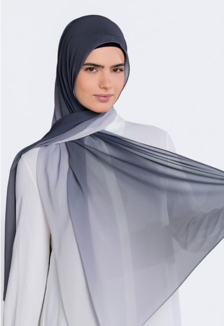 حجاب شيفون بلون متدرج