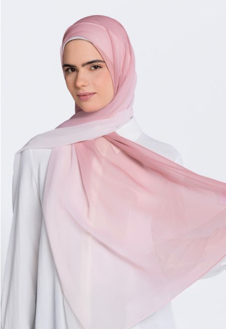 حجاب شيفون بلون متدرج