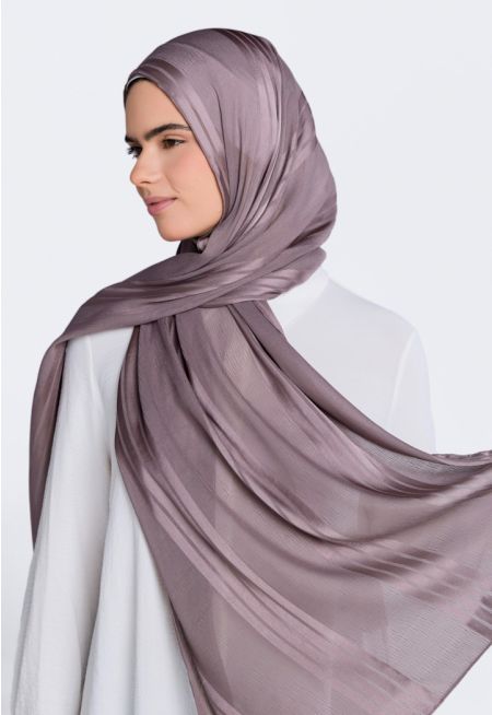 Striped Textured Hijab