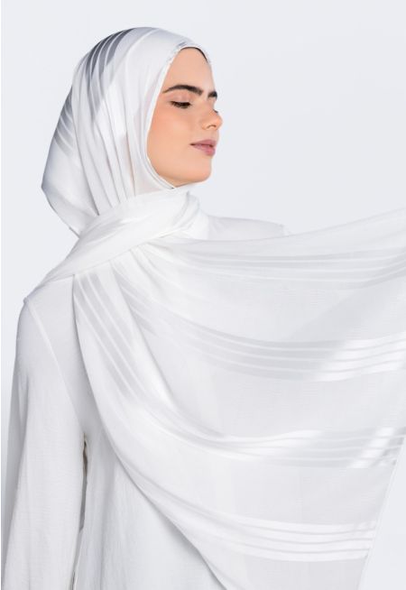 حجاب مخطط بارز الملمس