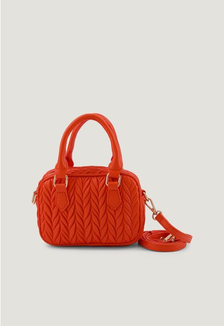 Textured Leather Handbag