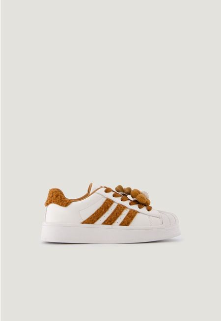 Shearling-Detail Sneakers