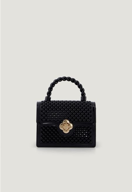 Beaded Micro Crossbody Bag