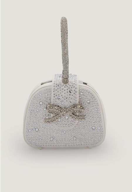Sparkle Bow Mini Handbag