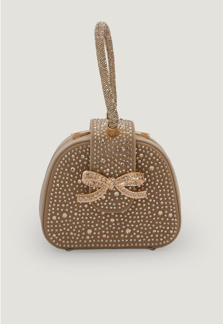 Sparkle Bow Mini Handbag