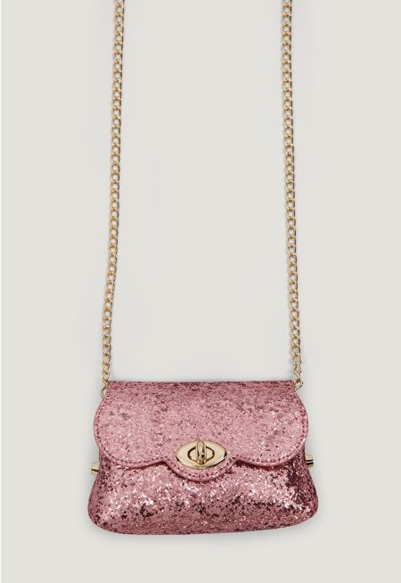 Sequined Mini Crossbody Bag