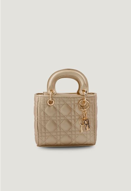 Embroidered Quilted Handbag