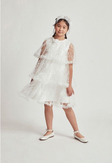 Tiered Embellished Dress Combo (2PCS)