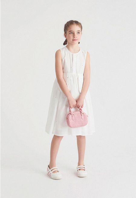 Stud-Embellished Dress