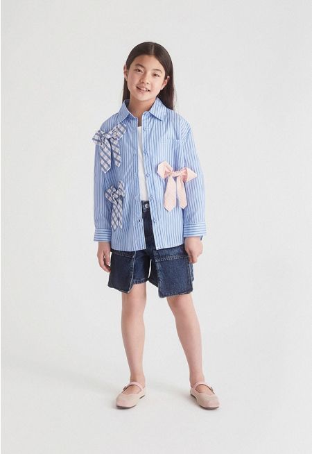 Multi Pockets Denim Short