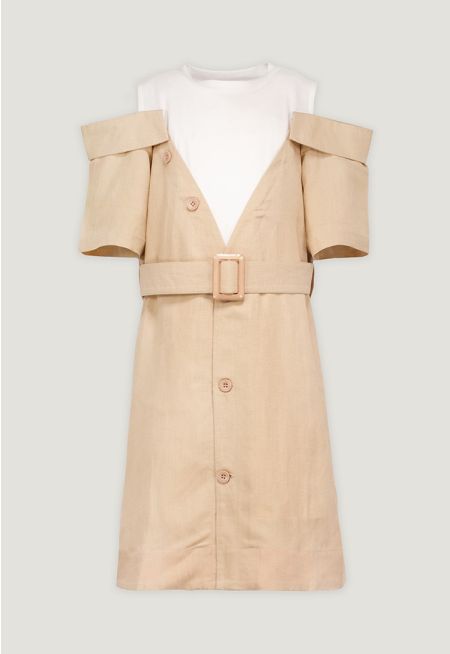 2-in-1 Bleted Dress