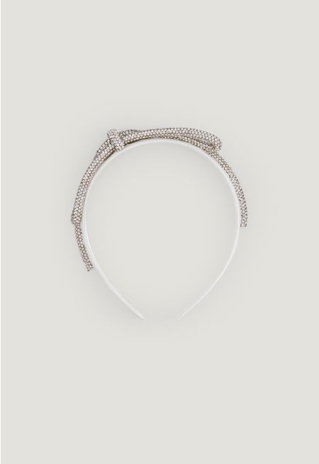 Crystal Embellished Bow Headband