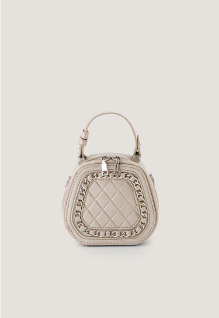 Chain Quilted Mini Handbag