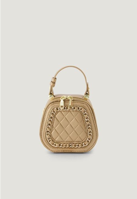 Chain Quilted Mini Handbag