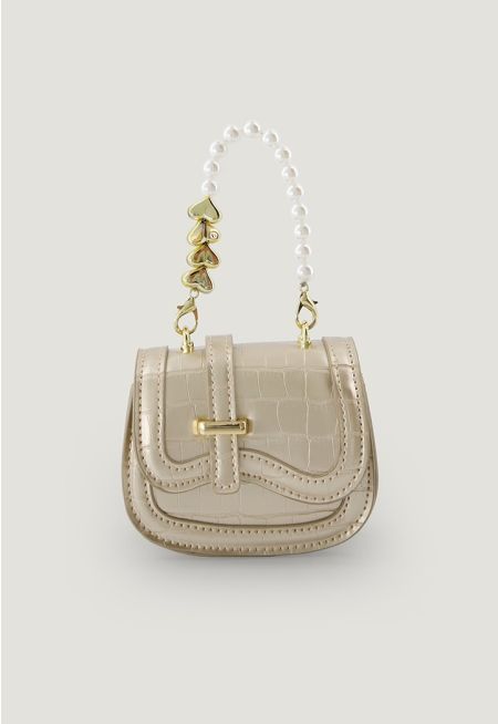 Metallic Micro Crossbody Bag