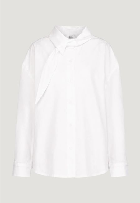 Classic Shirt with Scarf Detail