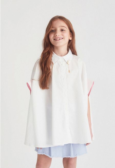 Cape Design Solid Shirt