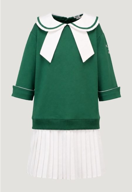 Saudi National Day Pleated Dress